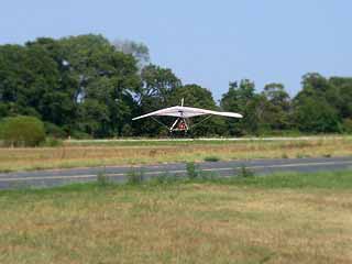 Tandem glider landing